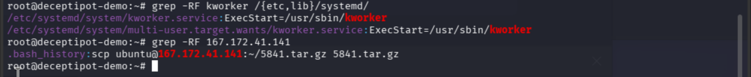 systemd grep finding kworker references